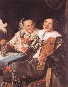 LEYSTER, Judith Carousing Couple painting